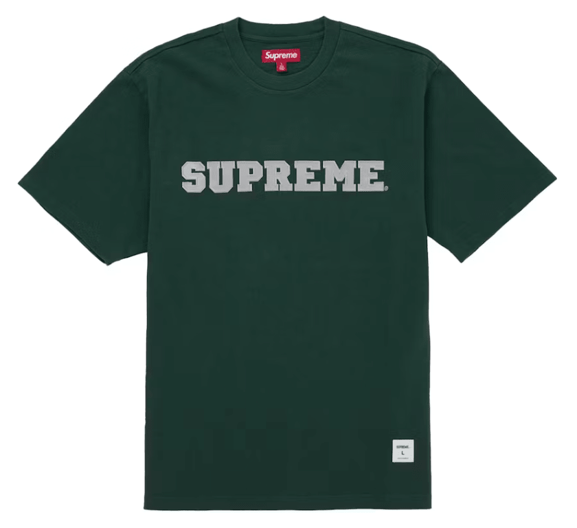 Supreme Collegiate Appliqué S/S Top Green - Restock AveSupreme Collegiate Appliqué S/S Top GreenRestock AveRestock AveXL48487283Restock Ave