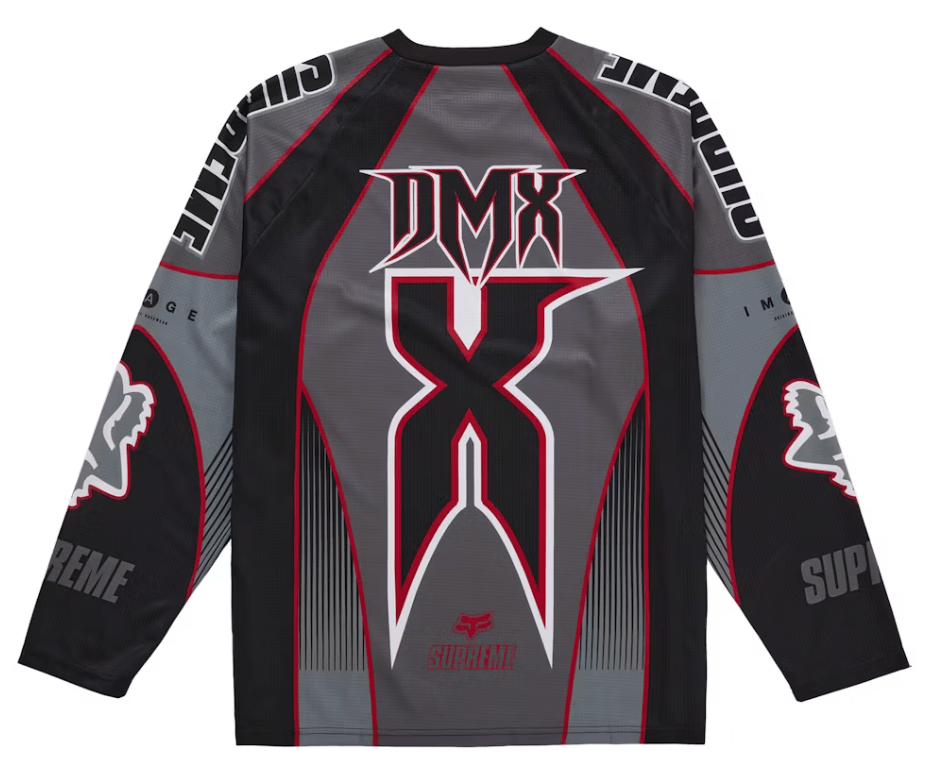 Supreme Fox Racing DMX Jersey Black – Restock Ave Supreme Fox Racing DMX Jersey Black – Restock Ave