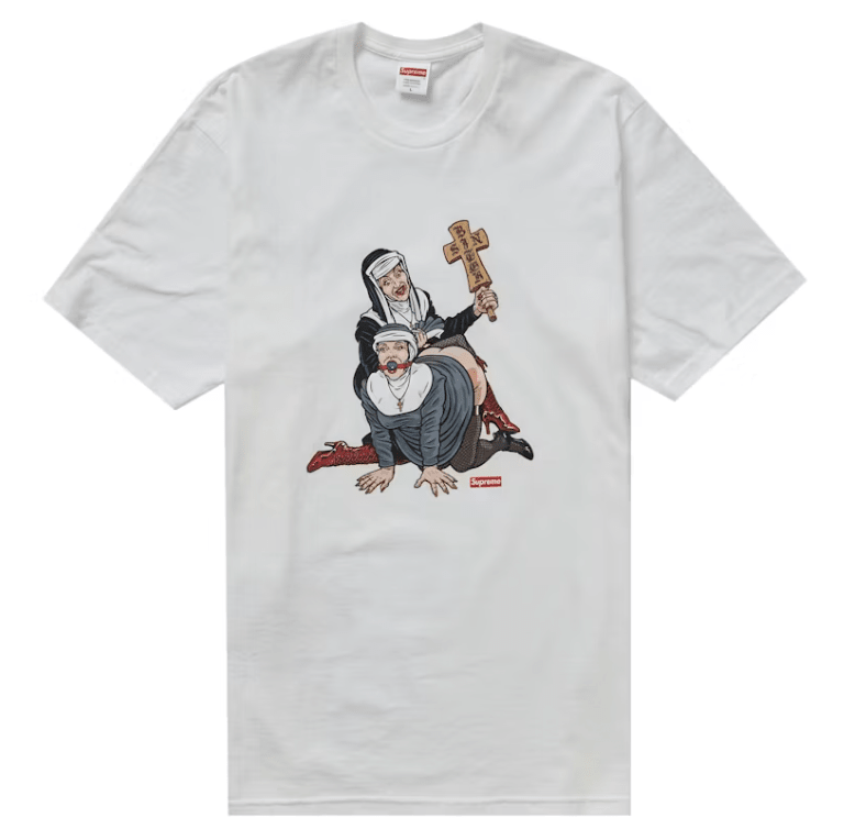 Supreme Nuns Tee White Sz XL (PREOWNED) - Restock AveSupreme Nuns Tee White Sz XL (PREOWNED)Restock AveRestock AveXL74081139Restock Ave