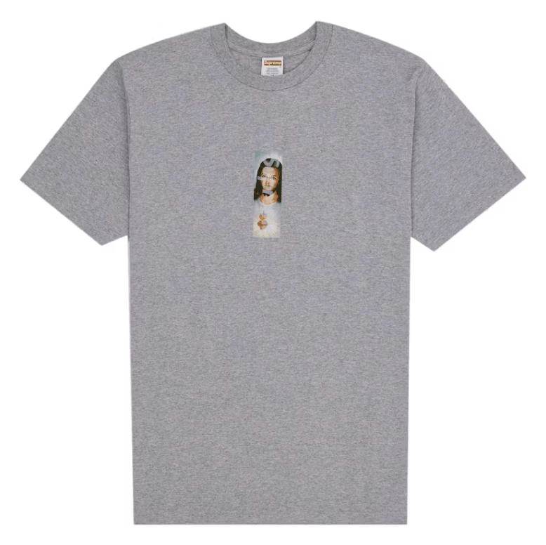 Supreme Prayer Card Box Logo Tee Heather Grey - Restock AveSupreme Prayer Card Box Logo Tee Heather GreyRestock AveRestock AveXLRestock Ave