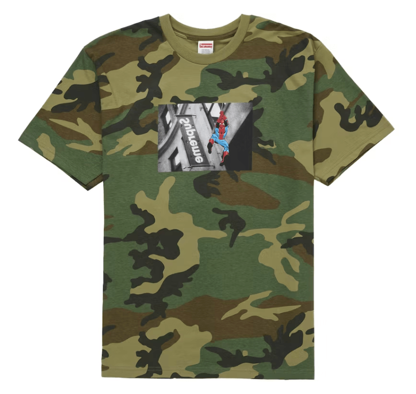 Supreme Spider - Man Tee Woodland Camo - Restock AveSupreme Spider - Man Tee Woodland CamoRestock AveRestock AveM30131827Restock Ave