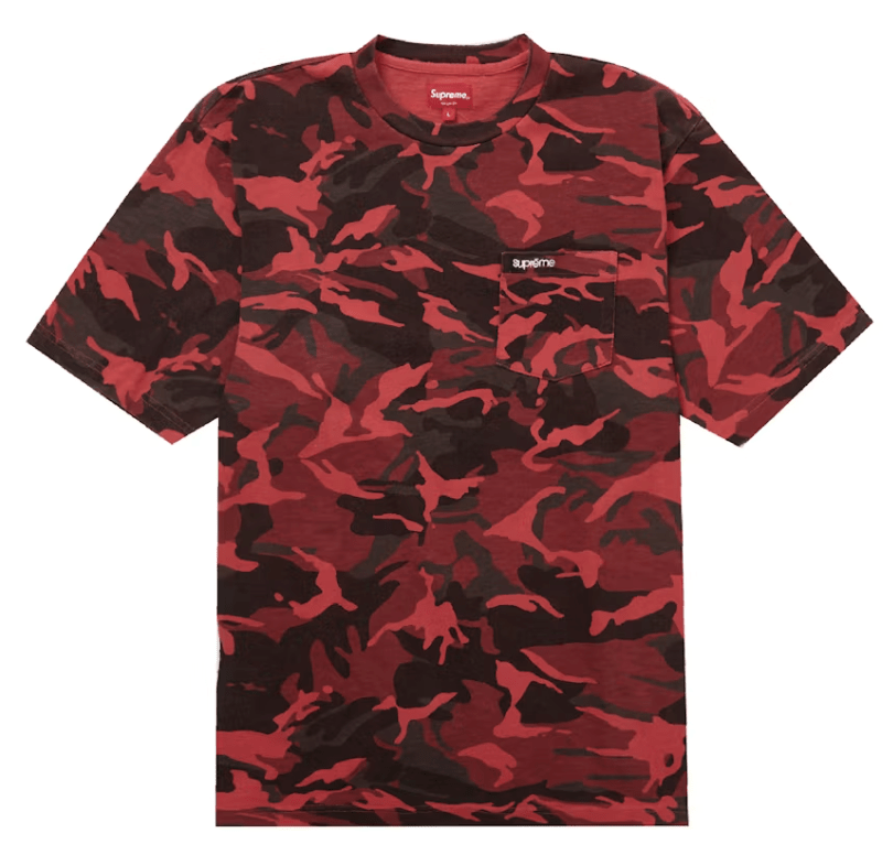 Supreme S/S Pocket Tee (SS23) Red Camo - Restock AveSupreme S/S Pocket Tee (SS23) Red CamoRestock AveRestock AveXL52808819Restock Ave