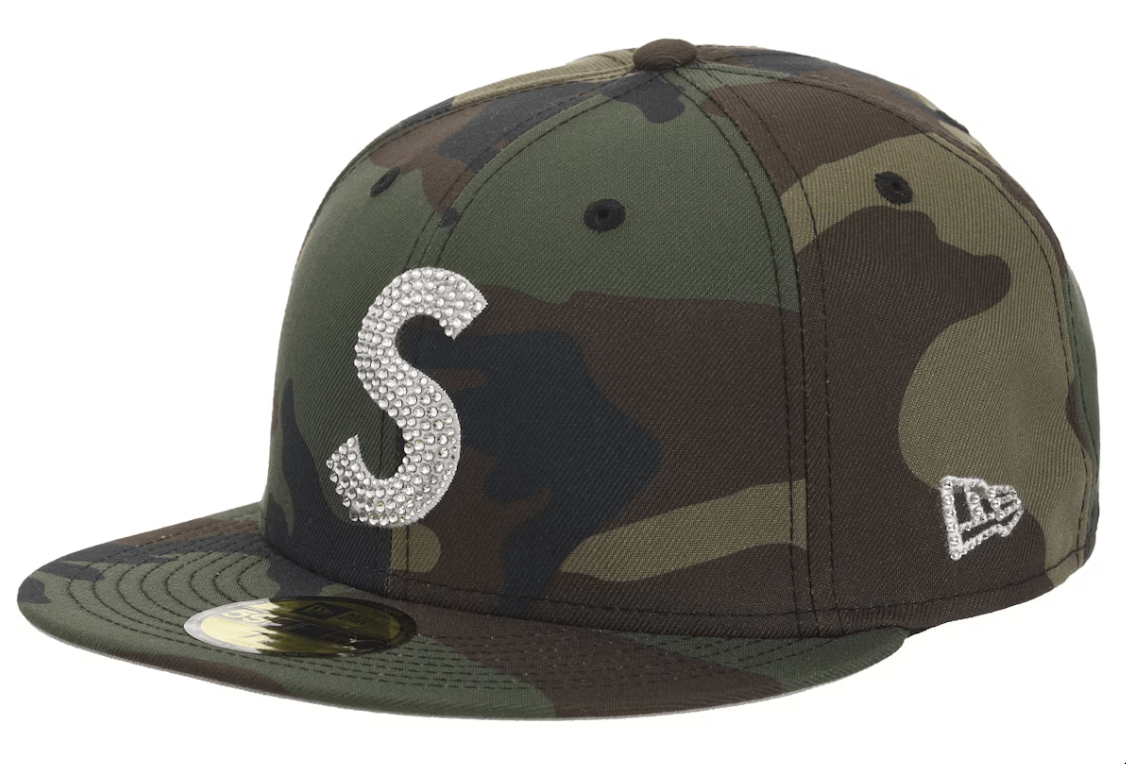 Supreme Swarovski S Logo New Era 59Fifty Sz 7 3/8 Fitted Hat Supreme Swarovski S Logo New Era 59Fifty Sz 7 3/8 Fitted Hat