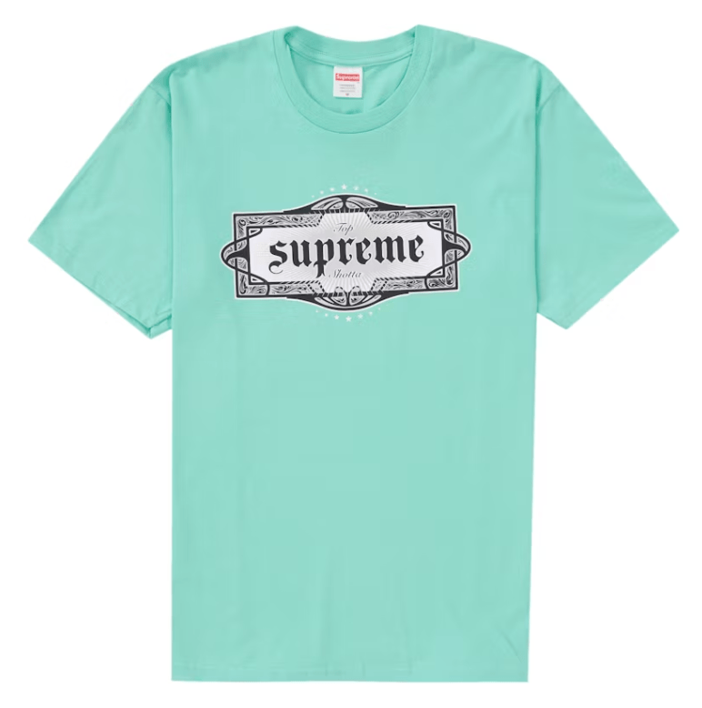 Supreme Top Shotta Tee Teal - Restock AveSupreme Top Shotta Tee TealRestock AveRestock AveM89763187Restock Ave
