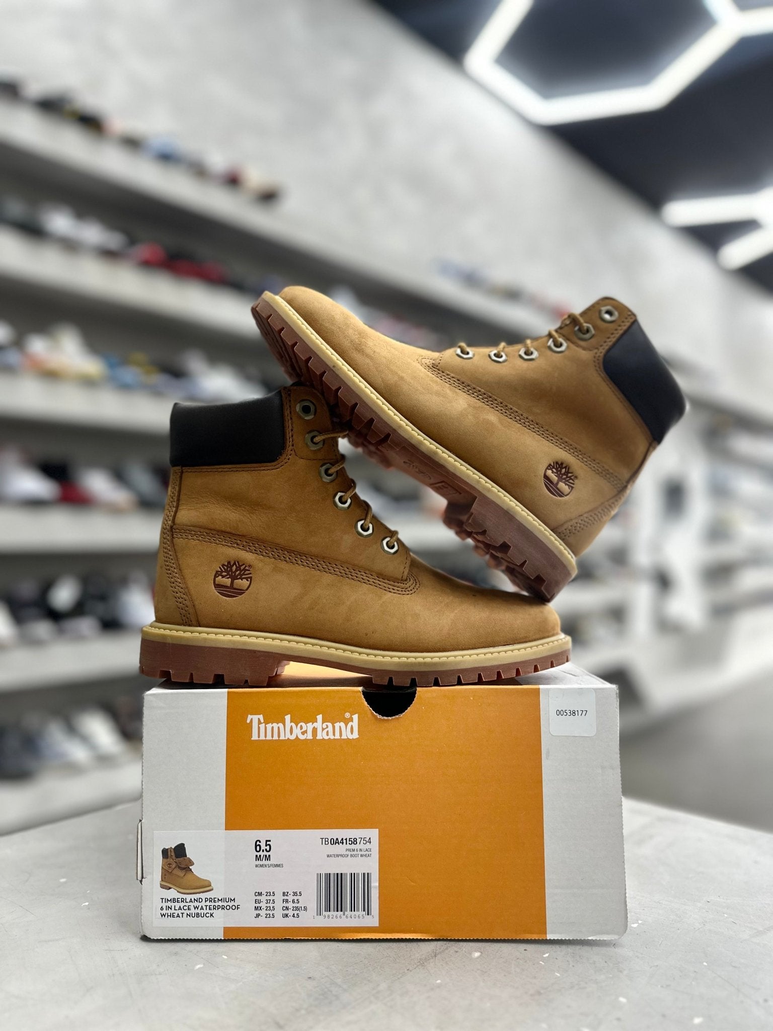 Timberland 6" Premium Waterproof Boot Wheat Sz W6.5/5 (PREOWNED) - Restock AveTimberland 6" Premium Waterproof Boot Wheat Sz W6.5/5 (PREOWNED)Restock AveRestock Avew6.5Restock Ave