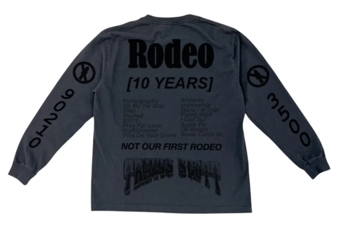 Travis Scott Rodeo 10 Years Desert Longsleeve Black - Restock AveTravis Scott Rodeo 10 Years Desert Longsleeve BlackRestock AveRestock AveL70086515Restock Ave
