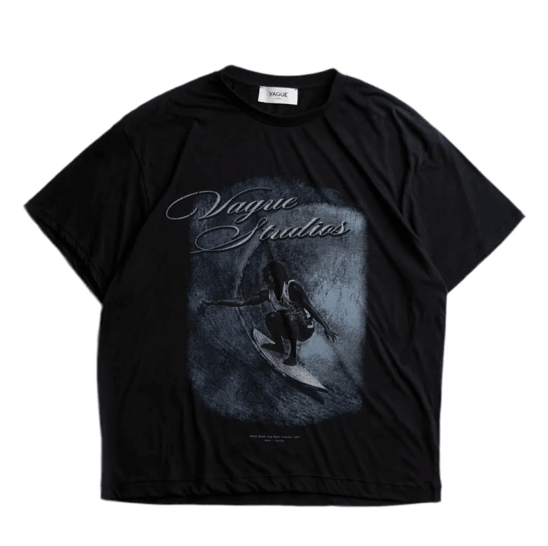 Vague Studios BIG WAVE TEE BLACK - Restock AveVague Studios BIG WAVE TEE BLACKRestock AveRestock AveXL82010483Restock Ave