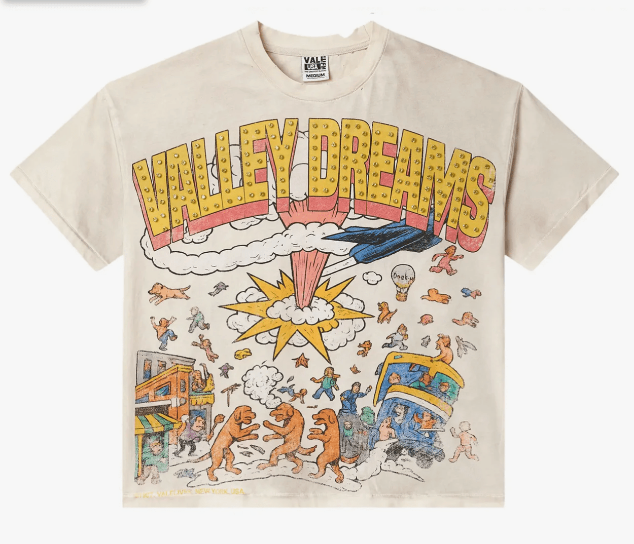 Vale Forever Chaos Bling Tee Cream - Restock AveVale Forever Chaos Bling Tee CreamRestock AveRestock AveXLRestock Ave