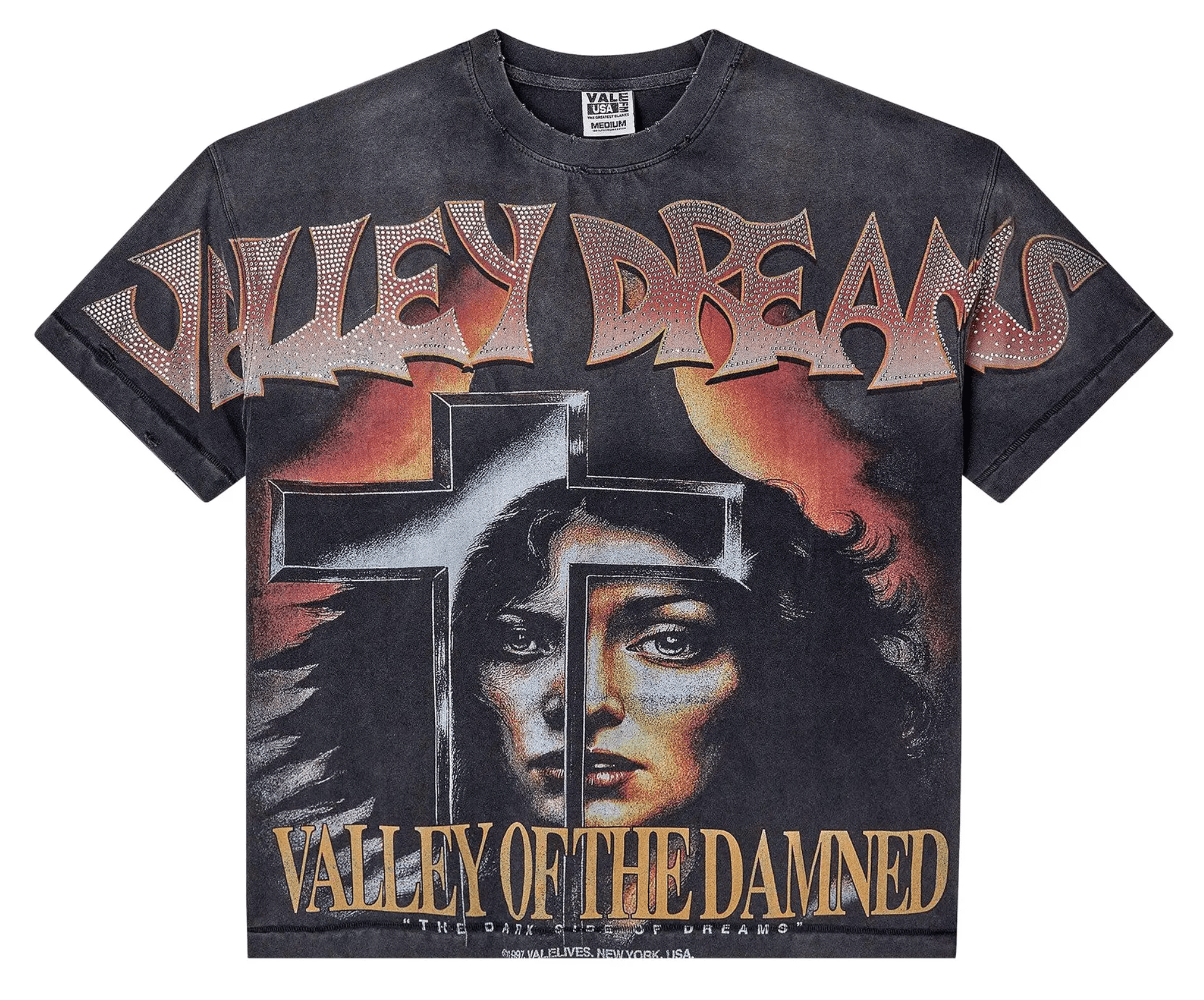 Vale Forever Damned Bling Tee Washed/Black - Restock AveVale Forever Damned Bling Tee Washed/BlackRestock AveRestock AveXL45000819Restock Ave